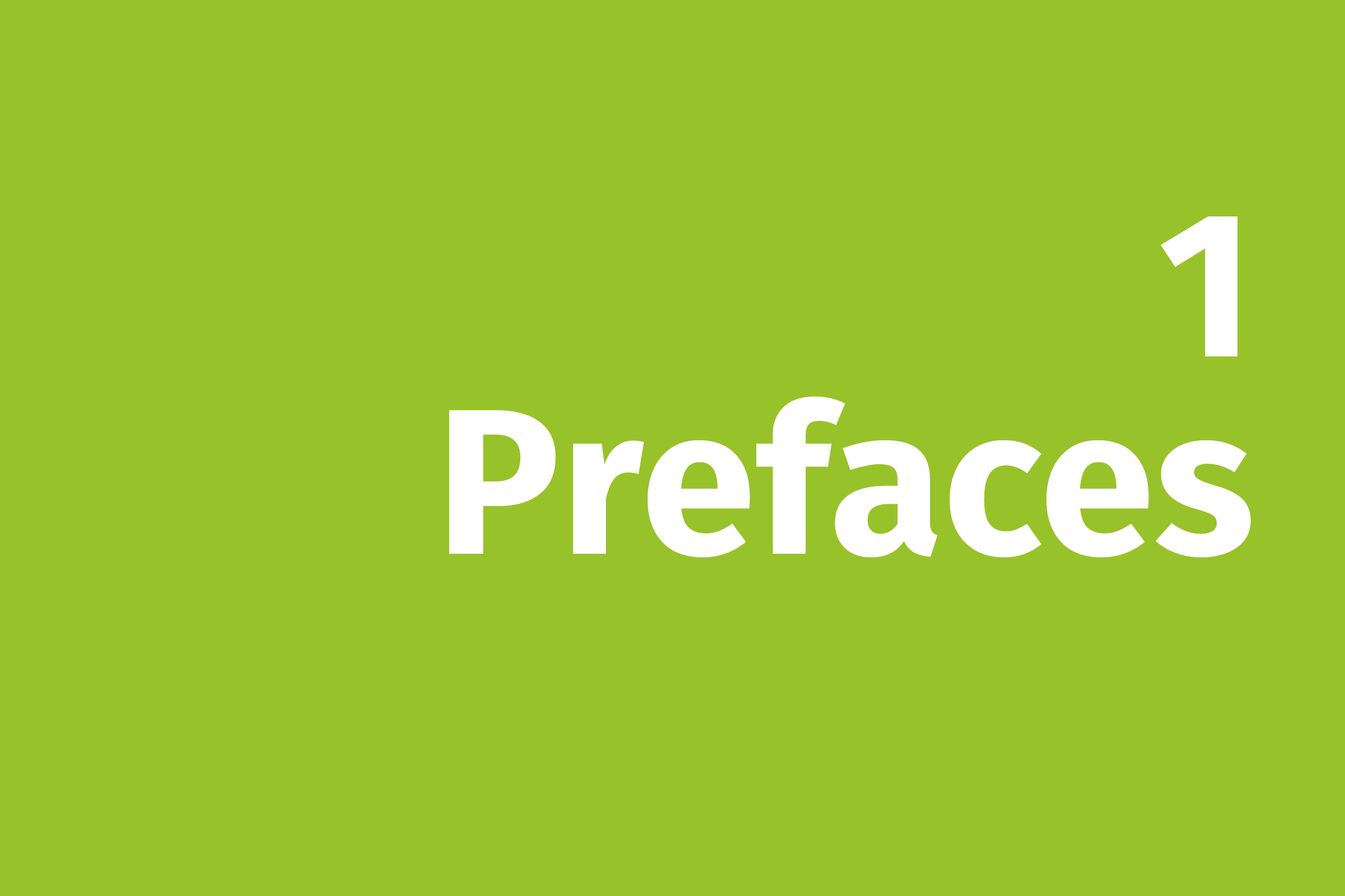 Prefaces